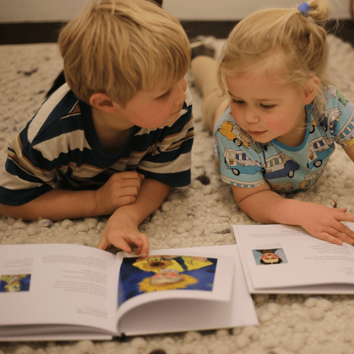 Children reading together