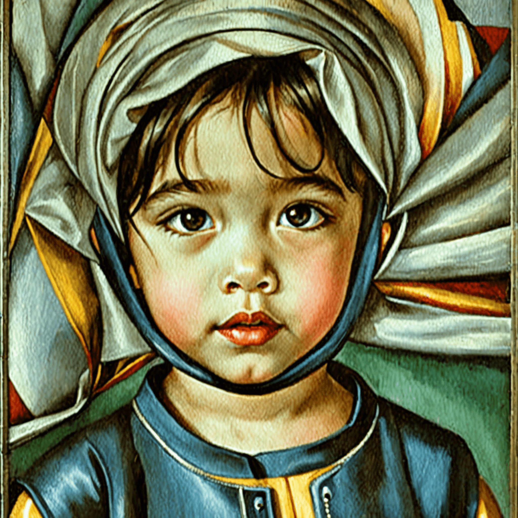 Portrait of Anika, age 4 by Tamara de Lempicka